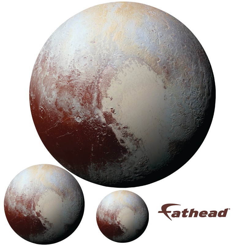 Planets: Pluto RealBig – Removable Adhesive Decal