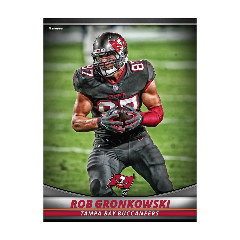 Rob Gronkowski – GameStars Series – Peel & Stick Poster – Official NFL – Tampa Bay Buccaneers – Reusable Vinyl Wall Decal