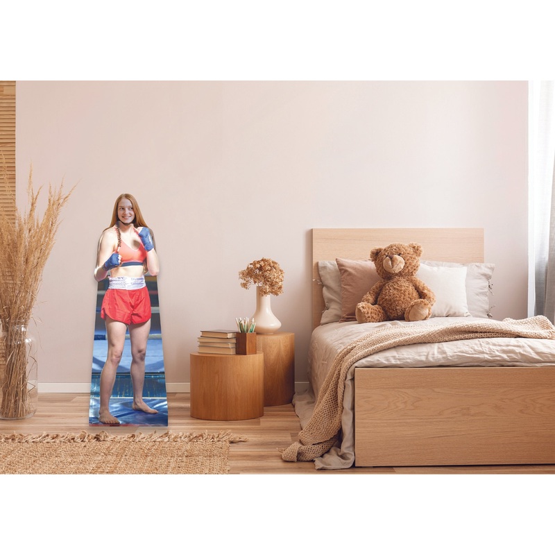 Sports: Boxing Woman Stand In Life-Size Foam Core Cutout – Stand Out