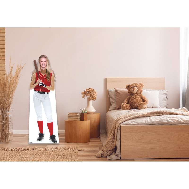 Sports: Softball Stand In Life-Size Foam Core Cutout – Stand Out