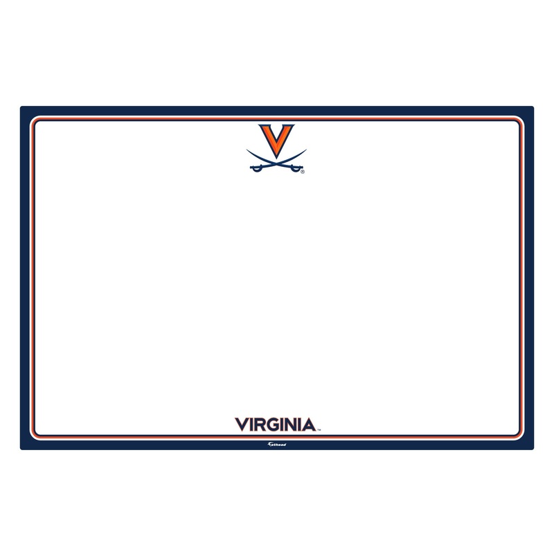 Virginia Cavaliers – Dry Erase Whiteboard – Official NCAA – Reusable Vinyl Wall Decal