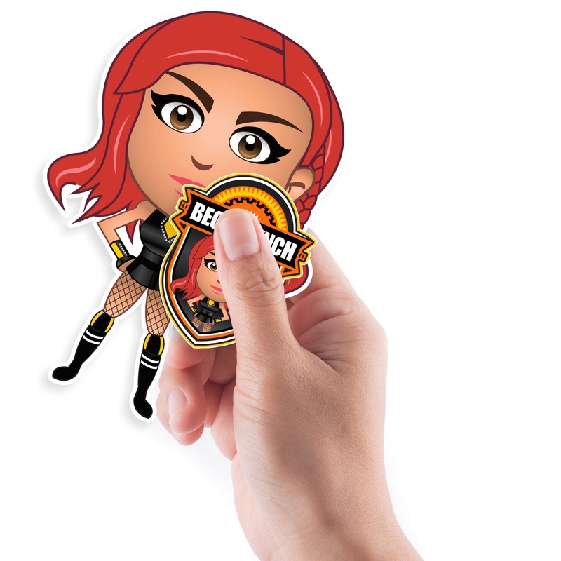 Becky Lynch – 5 Minis (Mixed Sizes) – Official WWE – Reusable Vinyl Decals