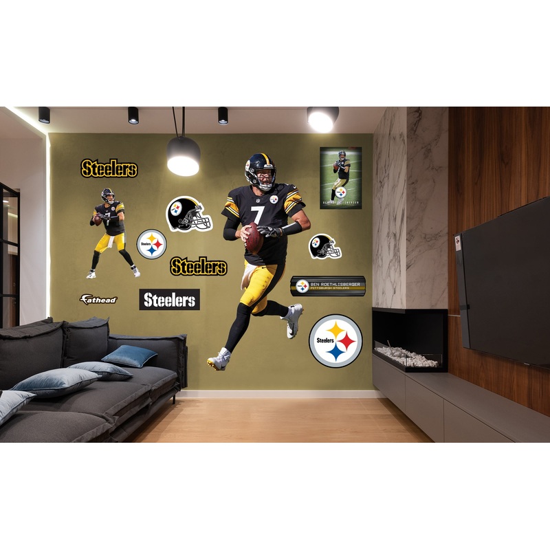 Ben Roethlisberger – RealBig Collection – Official NFL – Pittsburgh Steelers – Reusable Vinyl Wall Decals #3