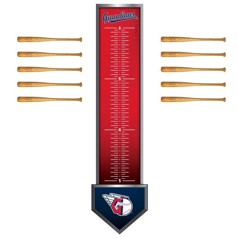 Cleveland Guardians – Growth Chart – Official MLB – Reusable Vinyl Wall Decal
