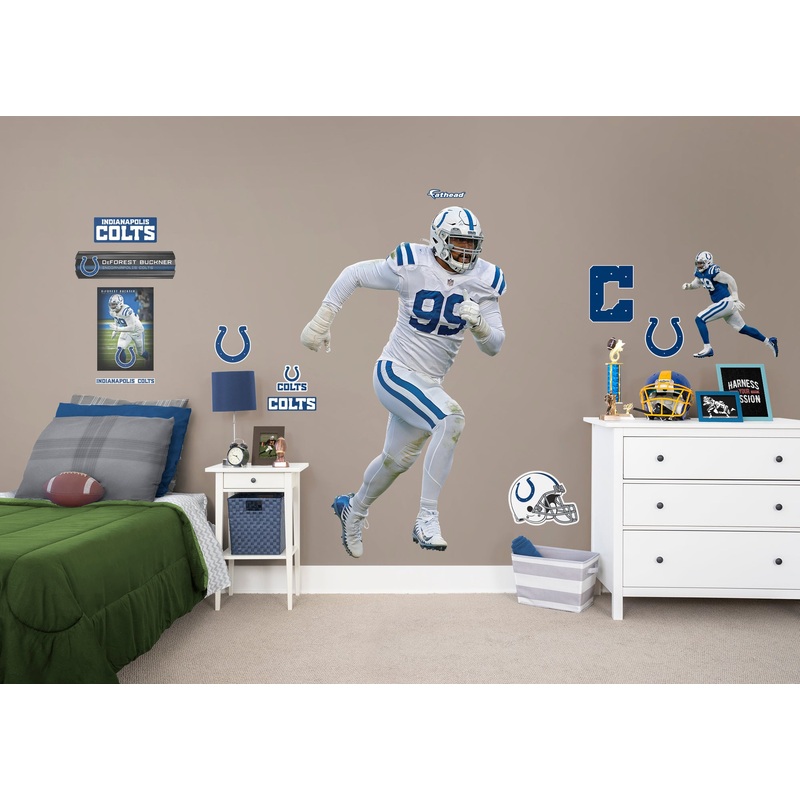 DeForest Buckner – RealBig Collection – Official NFL – Indianapolis Colts – Reusable Vinyl Wall Decals