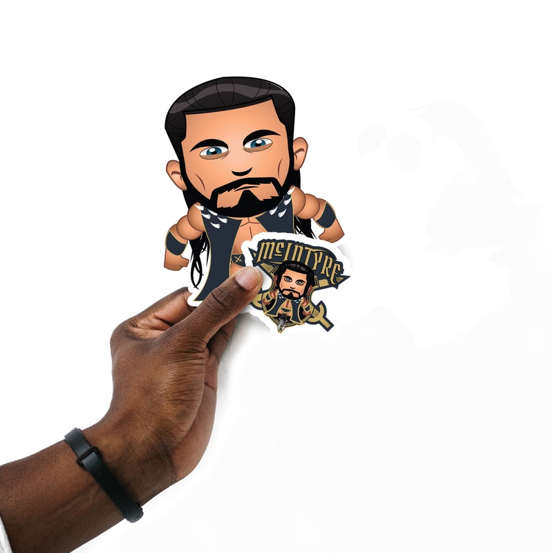 Drew McIntyre – 5 Minis (Mixed Sizes) – Official WWE – Reusable Vinyl Decals