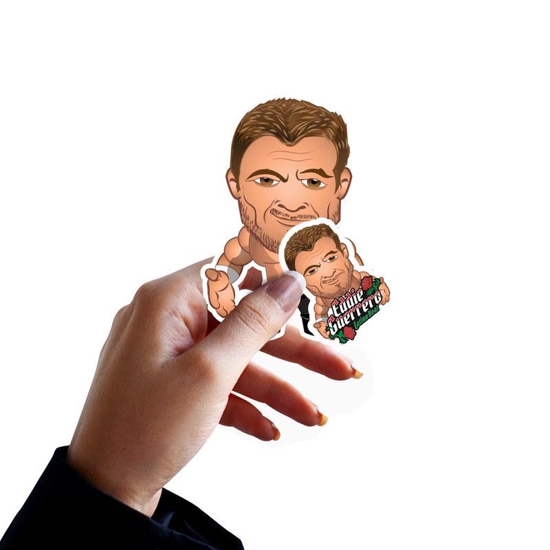 Eddie Guerrero – 5 Minis (Mixed Sizes) – Official WWE – Reusable Vinyl Decals