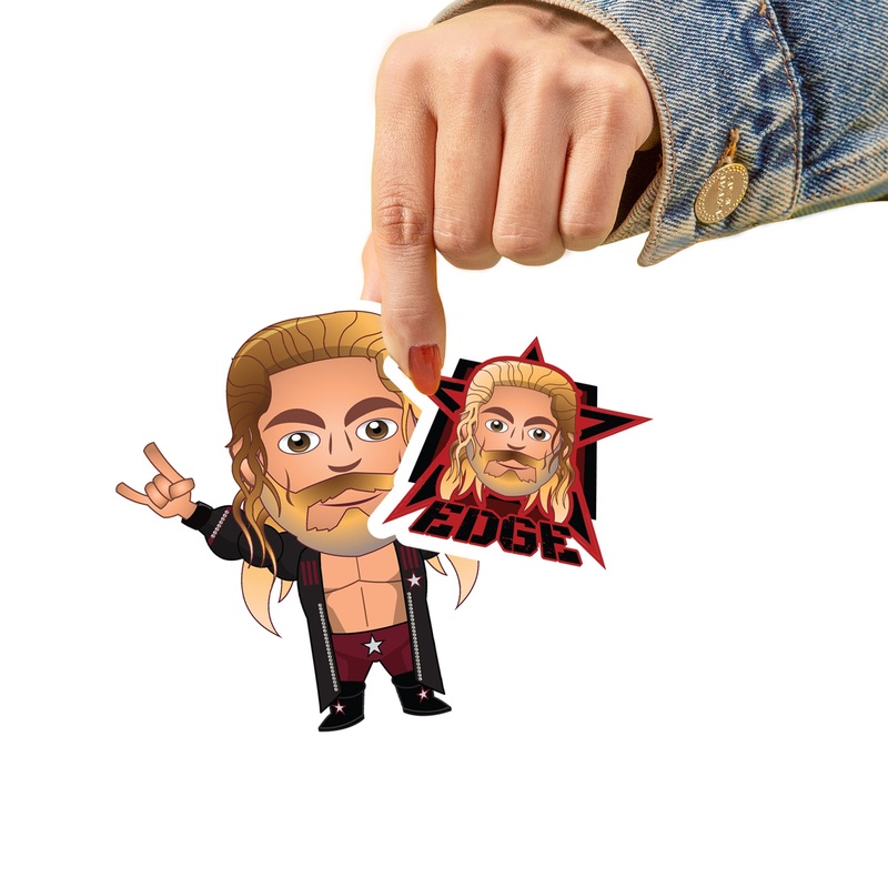 Edge – 5 Minis (Mixed Sizes) – Official WWE – Reusable Vinyl Decals
