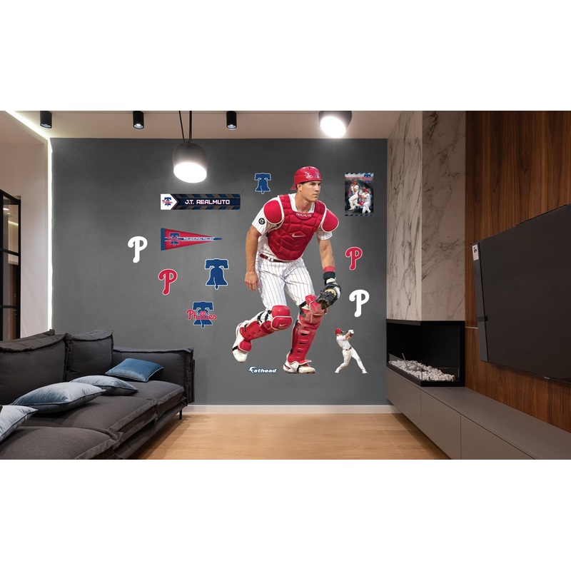 J.T. Realmuto – RealBig Catcher Collection – Official MLB – Philadelphia Phillies – Reusable Vinyl Wall Decals