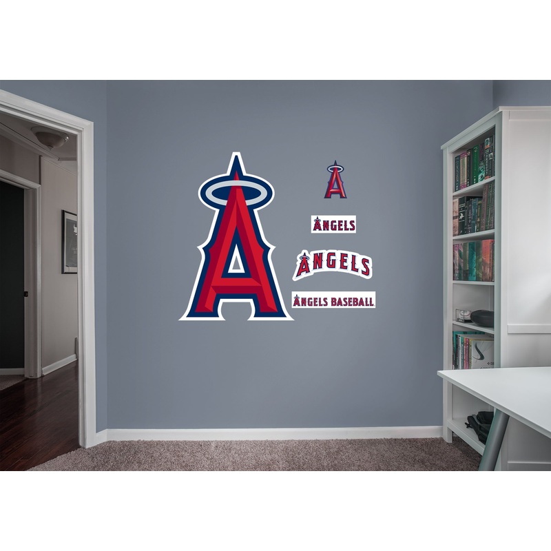 Los Angeles Angels – RealBig Logo Collection – Official MLB – Reusable Vinyl Wall Decals