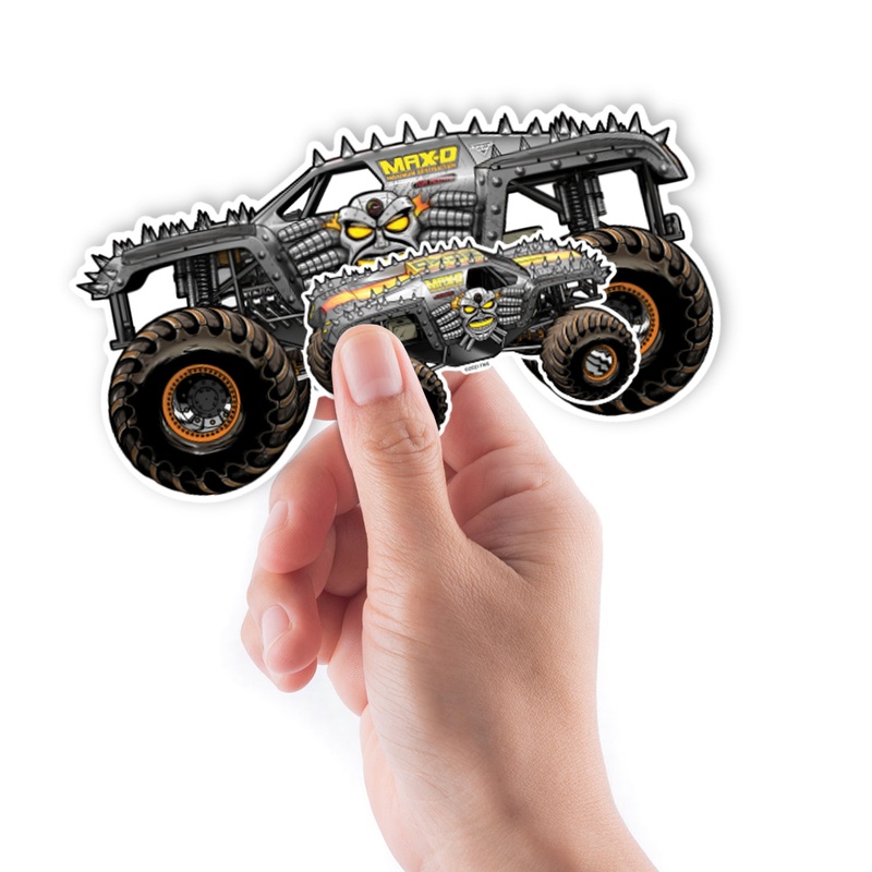 Maximum Destruction – 5 Minis (Mixed Sizes) – Official Monster Jam – Reusable Vinyl Decals