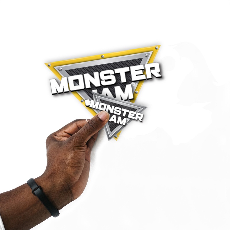 Monster Jam – 5 Logo Minis (Mixed Sizes) – Official Monster Jam – Reusable Vinyl Decals
