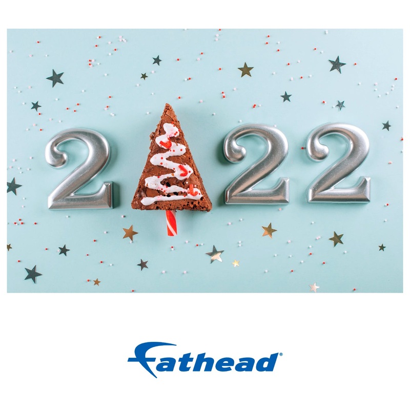 New Year: Fudge Poster – Removable Adhesive Decal
