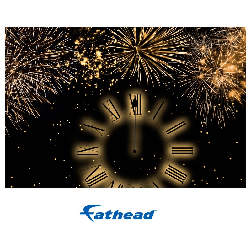 New Year: Midnight Poster – Removable Adhesive Decal