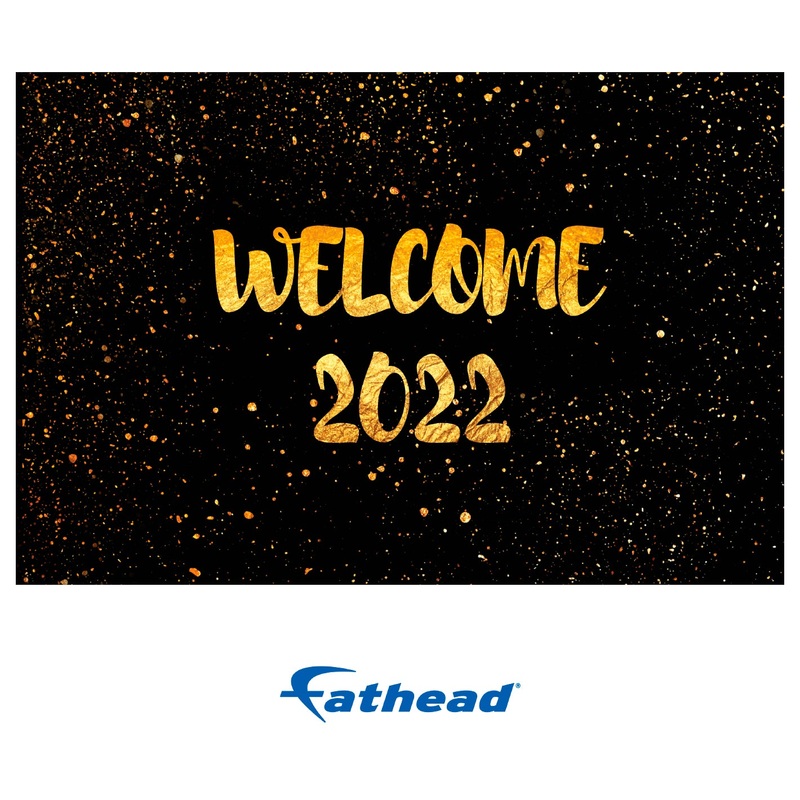 New Year: Welcome 2022 Poster – Removable Adhesive Decal