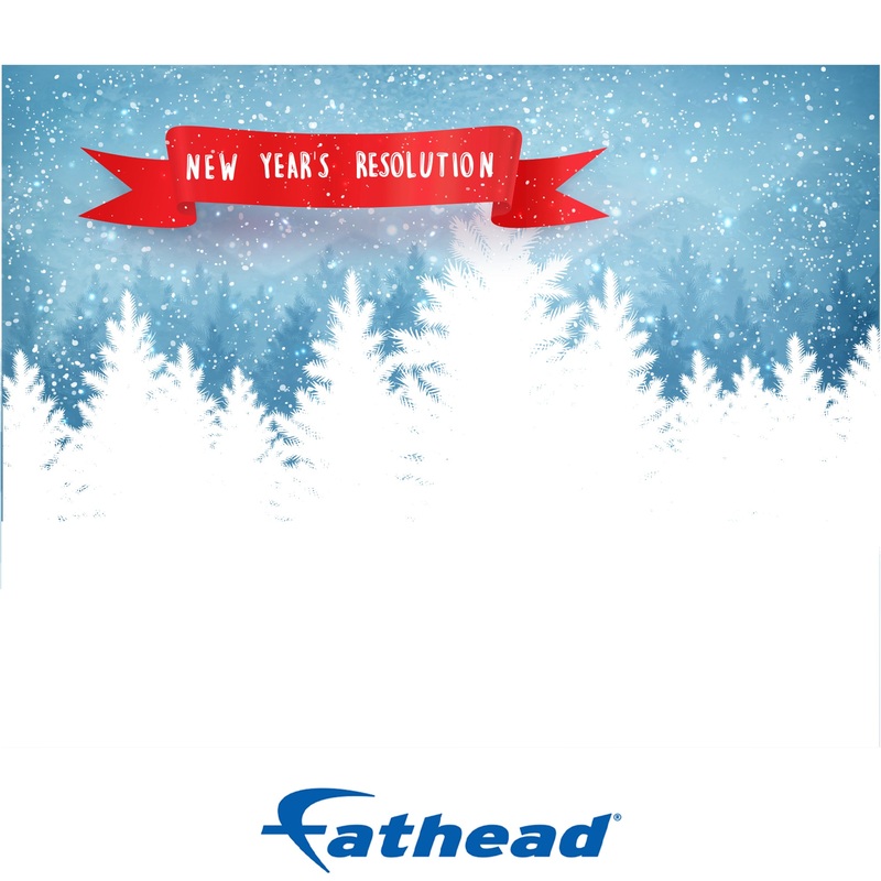 New Year: White Trees Dry Erase – Removable Adhesive Decal