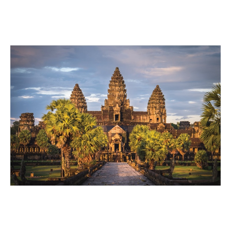 Popular Landmarks: Cambodia Realistic Poster – Removable Adhesive Decal