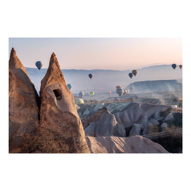Popular Landmarks: Capadoccia Realistic Poster – Removable Adhesive Decal