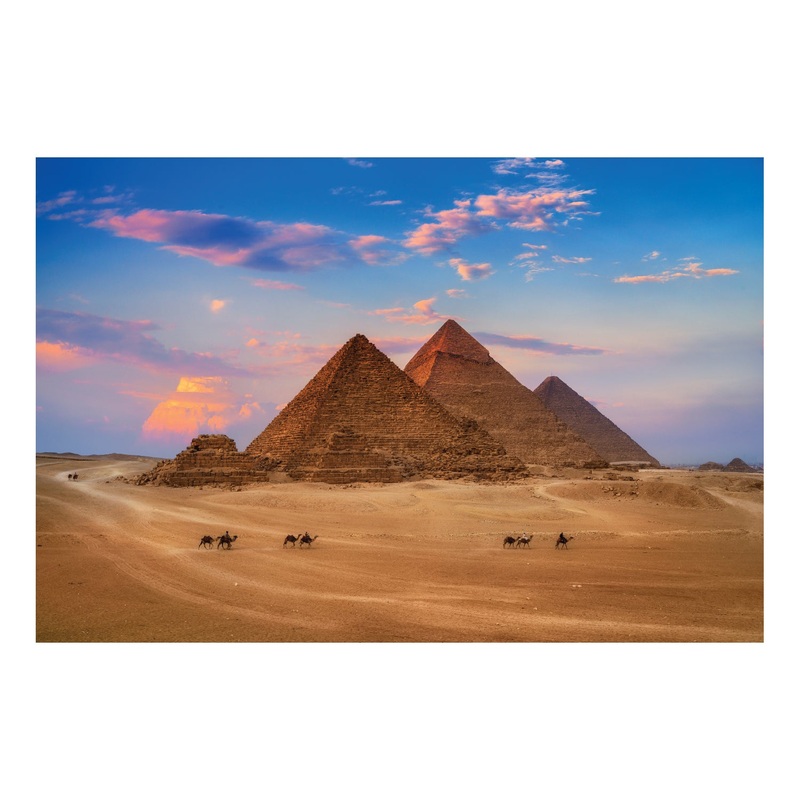 Popular Landmarks: Great Pyramid of Giza Realistic Poster – Removable Adhesive Decal