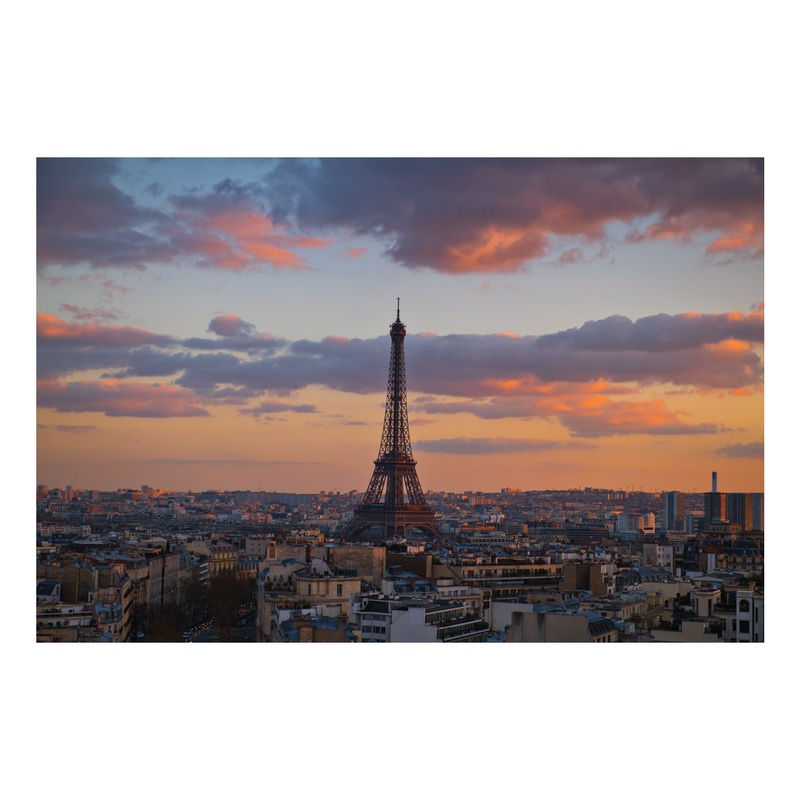 Popular Landmarks: Paris Realistic Poster – Removable Adhesive Decal