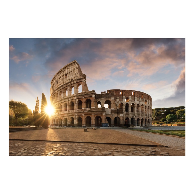 Popular Landmarks: Rome Coloseum Realistic Poster – Removable Adhesive Decal