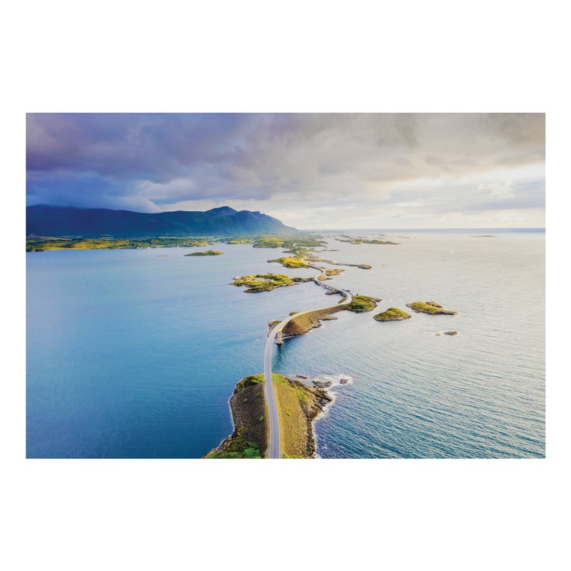 Popular Landmarks: Scandinavian Islands Realistic Poster – Removable Adhesive Decal