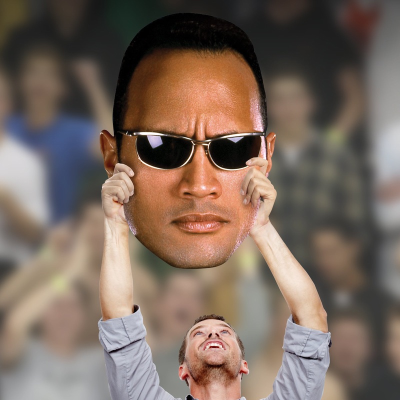 The Rock – Big Head – Official WWE – Attitude Era – Foam Core Cutout
