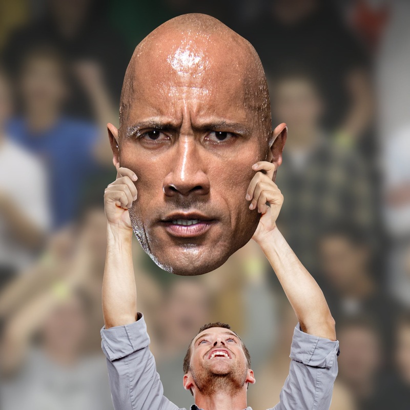 The Rock – Big Head – Official WWE – WWE – Foam Core Cutout