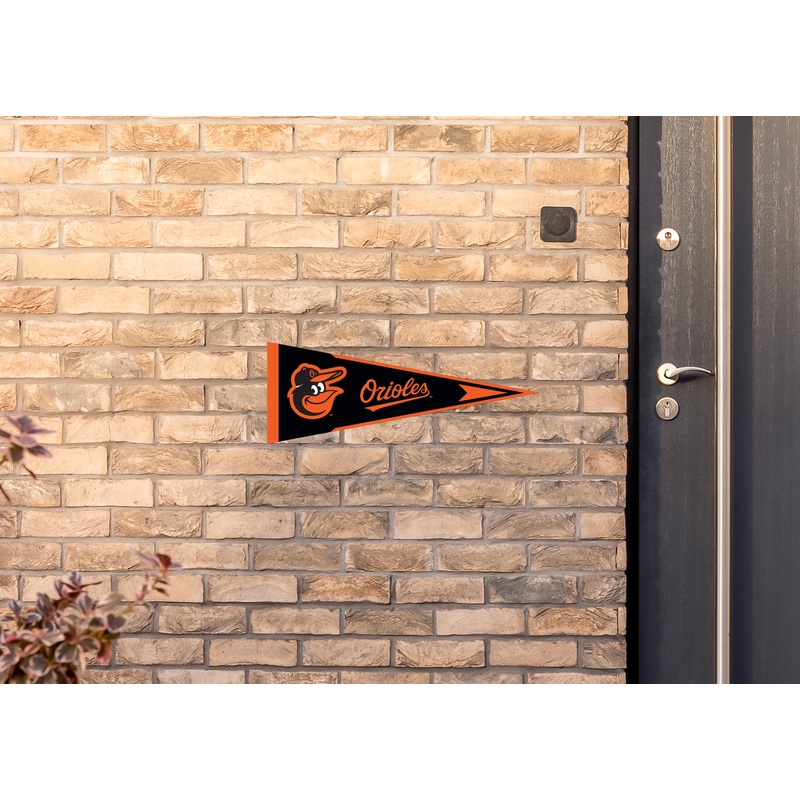 Baltimore Orioles – Pennant – Outdoor Wall Decal – Official MLB – Scratch Resistant Alumigraphics Smooth
