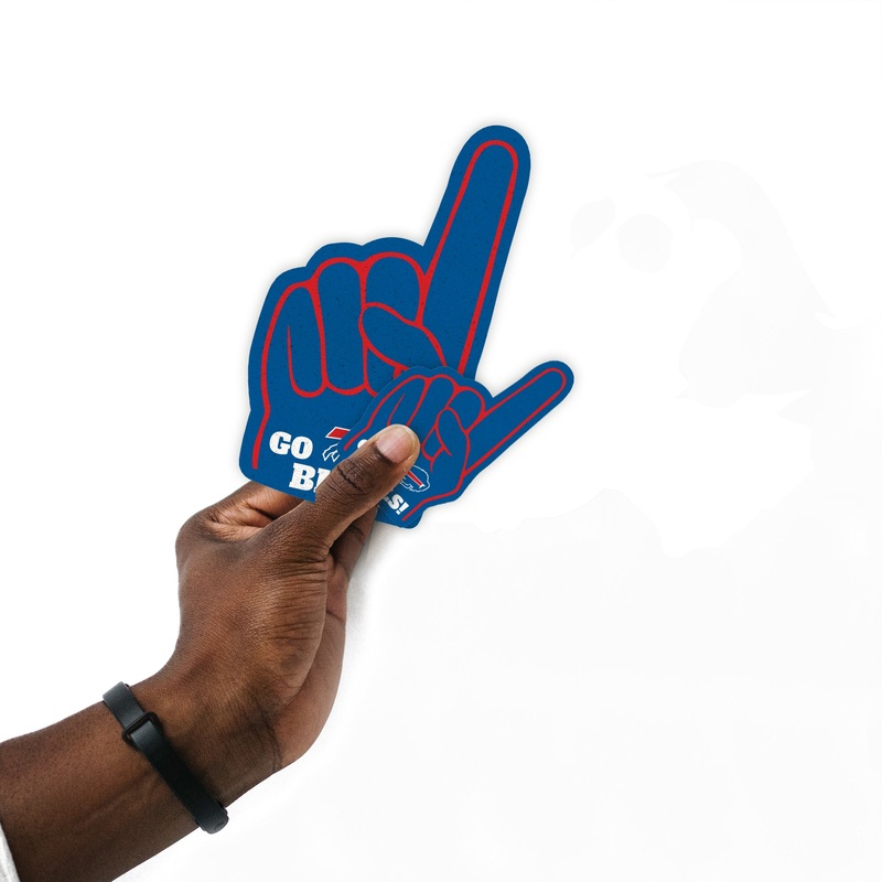 Buffalo Bills – 4 Foam Finger Minis (Mixed Sizes) – Official NFL – Reusable Vinyl Decals