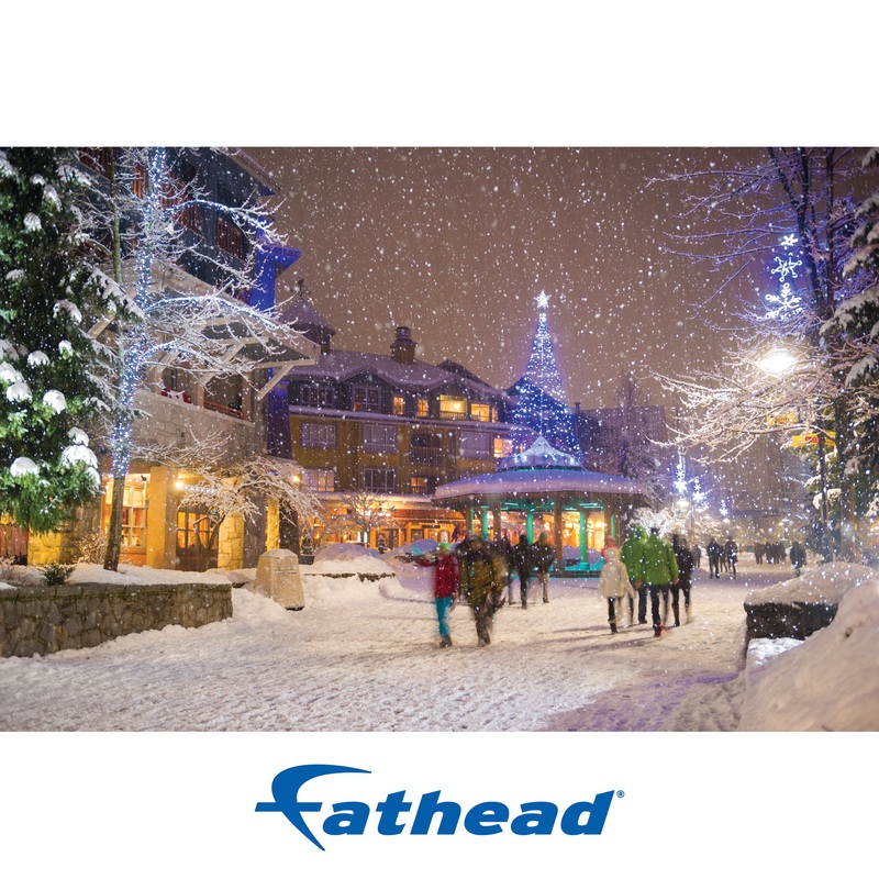 Christmas: Enjoy Walking in the Snow Poster – Removable Adhesive Decal