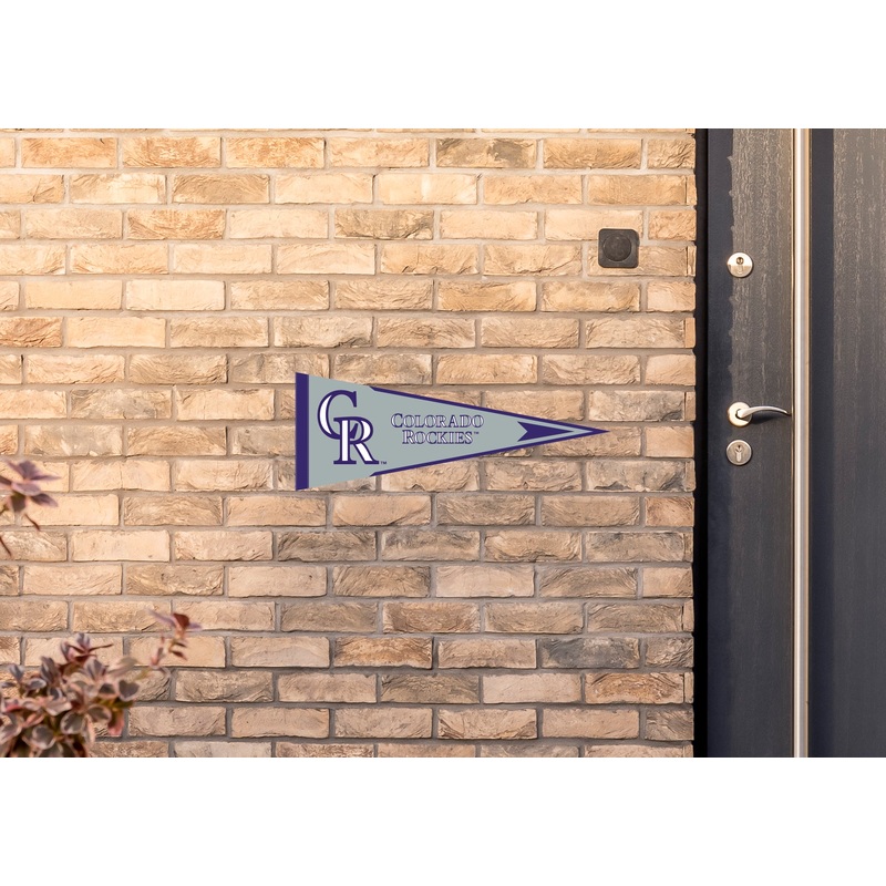 Colorado Rockies – Pennant – Outdoor Wall Decal – Official MLB – Scratch Resistant Alumigraphics Smooth