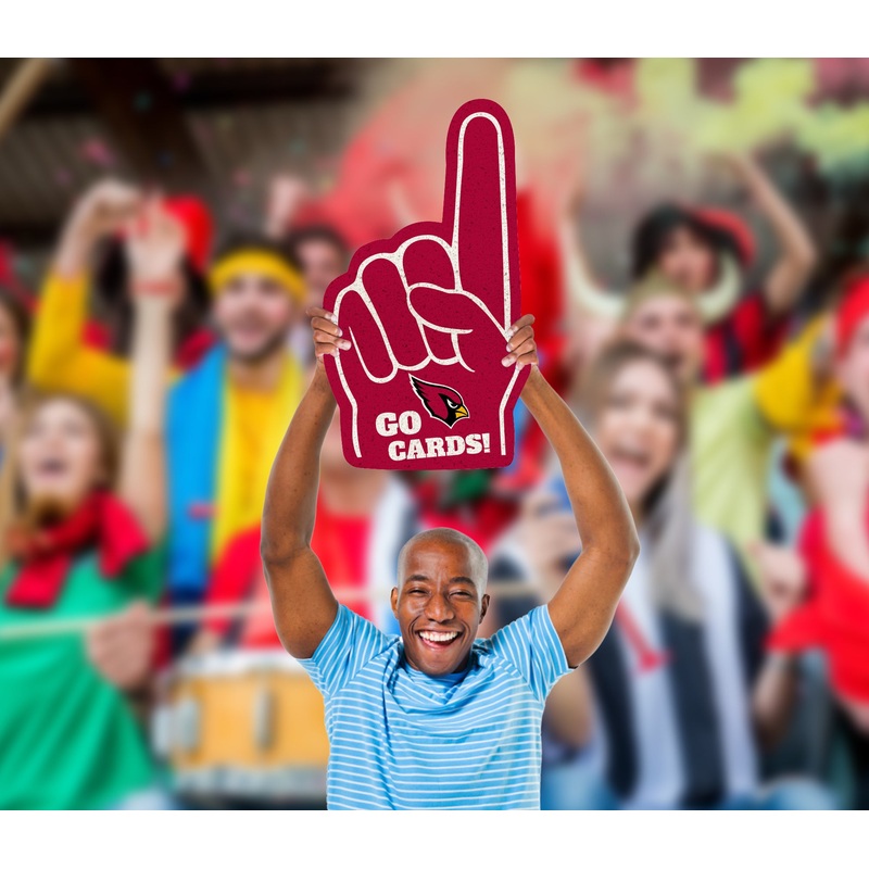 Foam Finger – Big Head – Official NFL – Arizona Cardinals – Foam Core Cutout