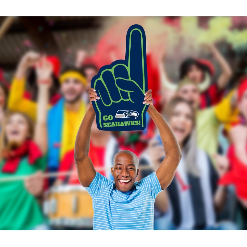 Foam Finger – Big Head – Official NFL – Seattle Seahawks – Foam Core Cutout