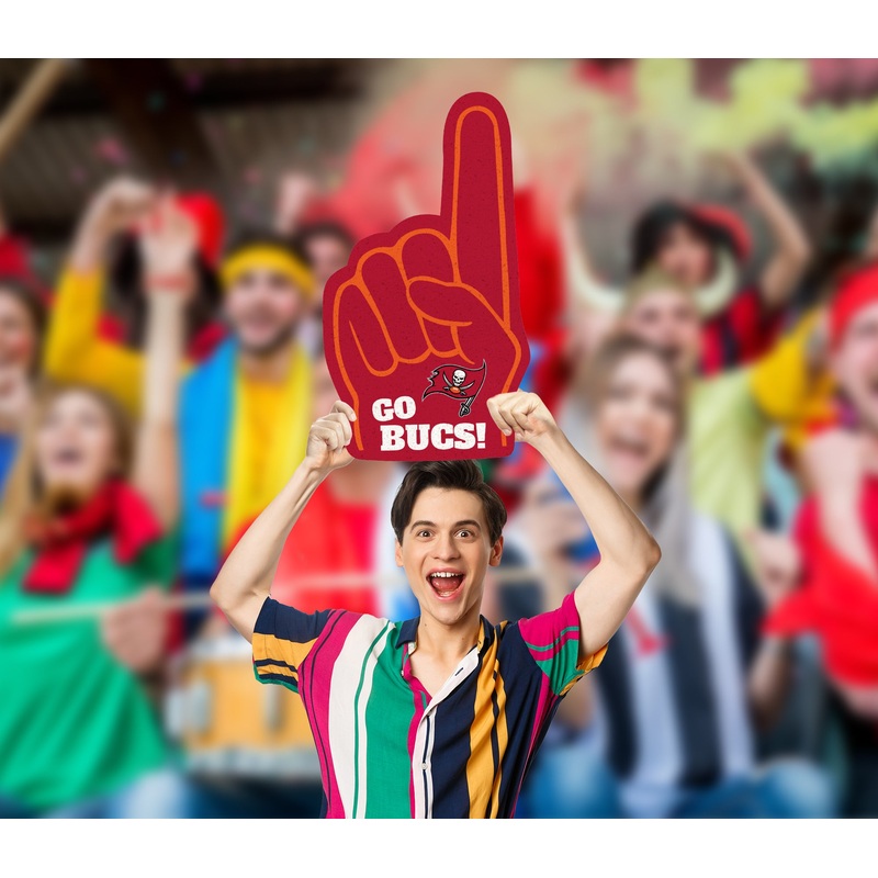 Foam Finger – Big Head – Official NFL – Tampa Bay Buccaneers – Foam Core Cutout