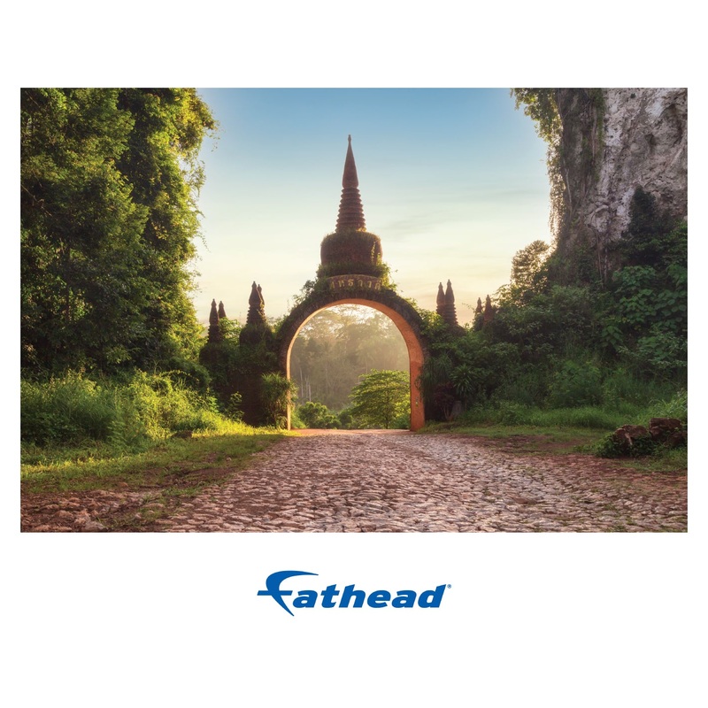 Generic Scenery: Old Gate Poster – Removable Adhesive Decal