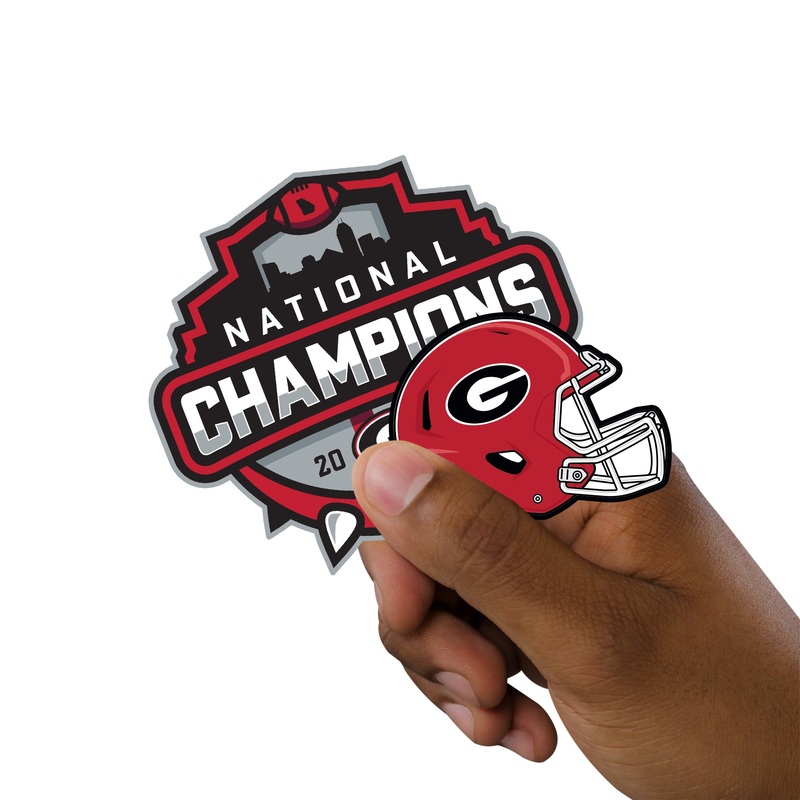 Georgia Bulldogs – 5 Logo Minis (Mixed Sizes) – Official NCAA – 2021 Football Champions – Reusable Vinyl Decals