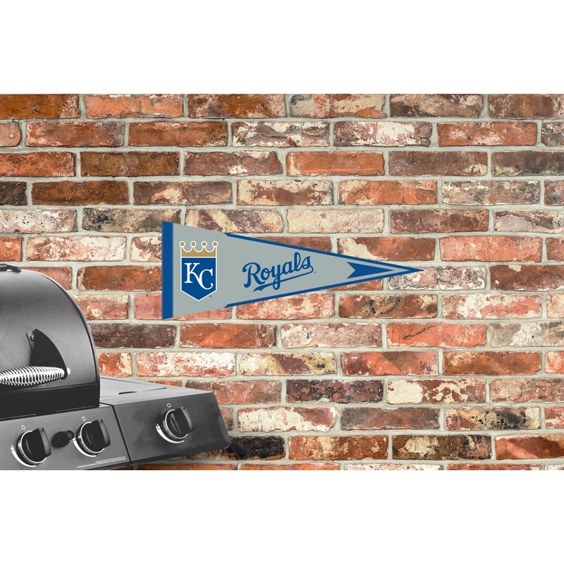 Kansas City Royals – Pennant – Outdoor Wall Decal – Official MLB – Scratch Resistant Alumigraphics Smooth