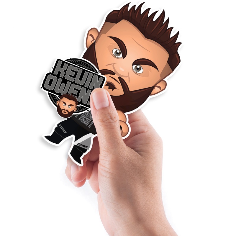Kevin Owens – 5 Minis (Mixed Sizes) – Official WWE – Reusable Vinyl Decals