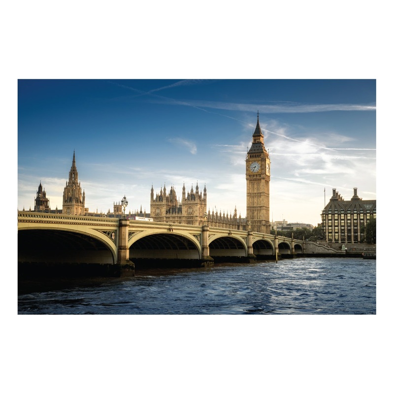 Popular Landmarks: London Realistic Poster – Removable Adhesive Decal