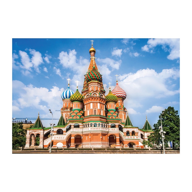 Popular Landmarks: Moscow Realistic Poster – Removable Adhesive Decal