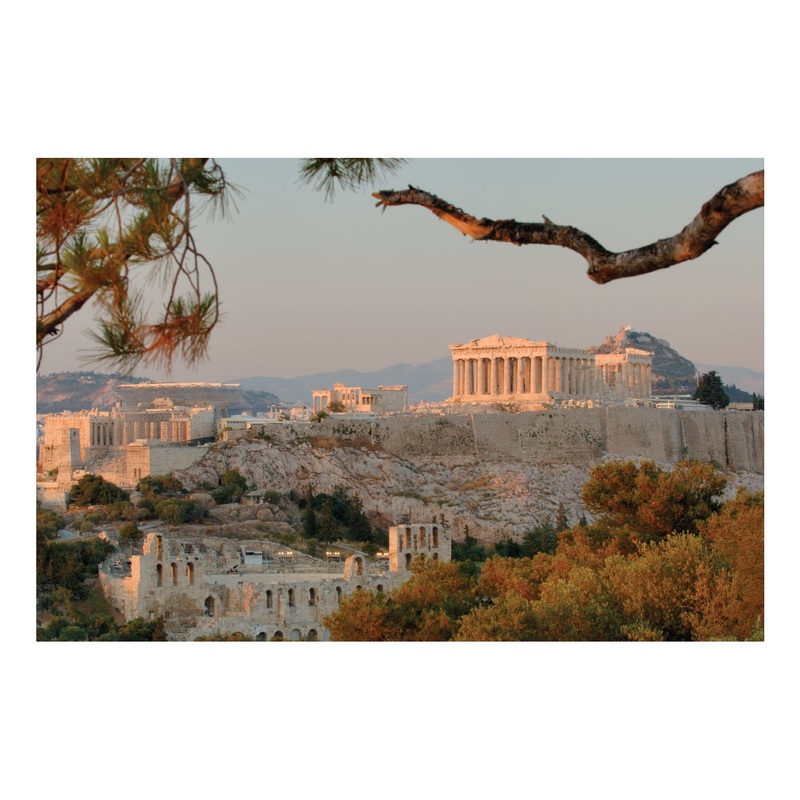 Popular Landmarks: The Acropolis of Athens Realistic Poster – Removable Adhesive Decal