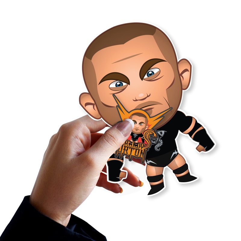 Randy Orton – 5 Minis (Mixed Sizes) – Official WWE – Reusable Vinyl Decals