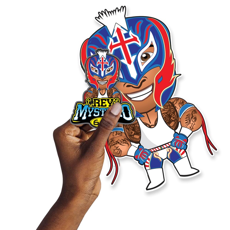 Rey Mysterio – 5 Minis (Mixed Sizes) – Official WWE – Reusable Vinyl Decals
