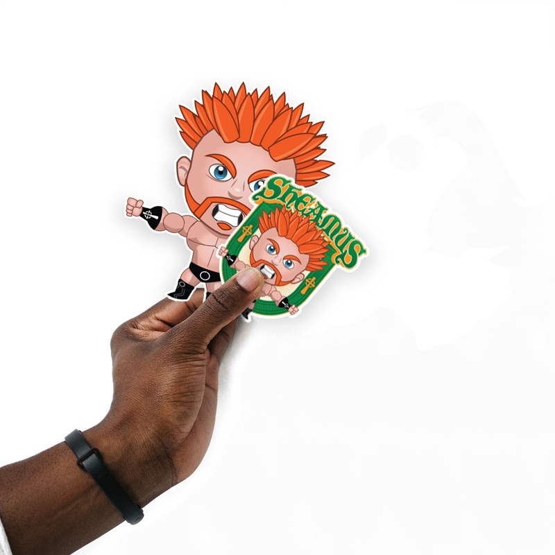 Sheamus – 5 Minis (Mixed Sizes) – Official WWE – Reusable Vinyl Decals