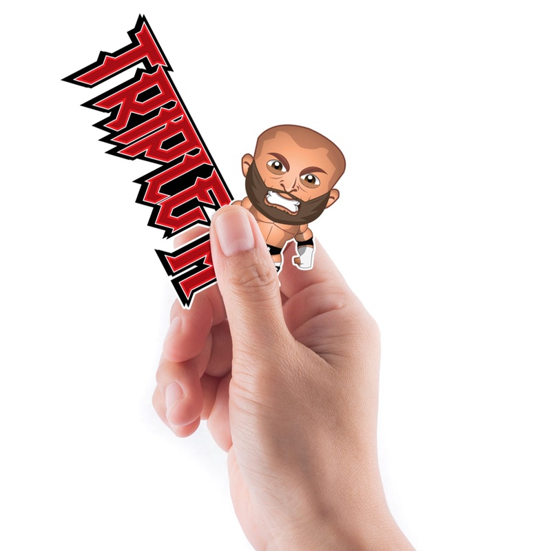 Triple H – 5 Minis (Mixed Sizes) – Official WWE – Reusable Vinyl Decals