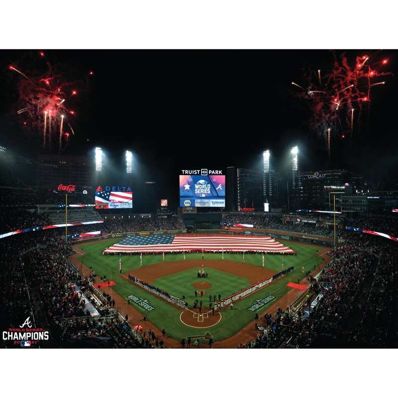 Truist Park 2021 World Series – Stadium Poster – Peel & Stick Poster – Official MLB – Atlanta Braves – Reusable Vinyl Wall Decal