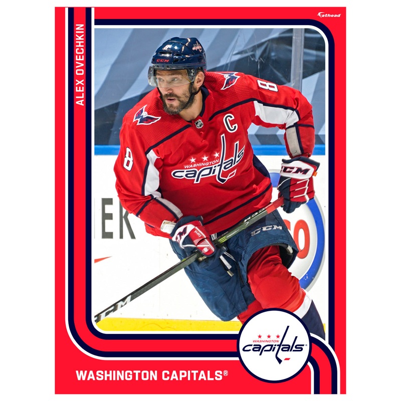 Alex Ovechkin – Peel & Stick Poster – Official NHL – Washington Capitals – Reusable Vinyl Wall Decal