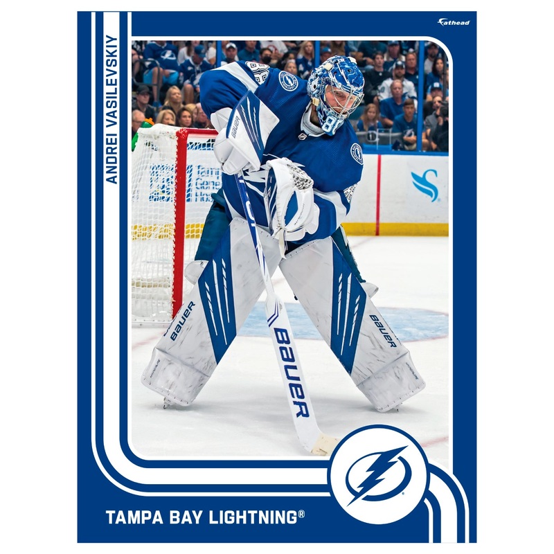 Andrei Vasilevskiy – Peel & Stick Poster – Official NHL – Tampa Bay Lightning – Reusable Vinyl Wall Decal