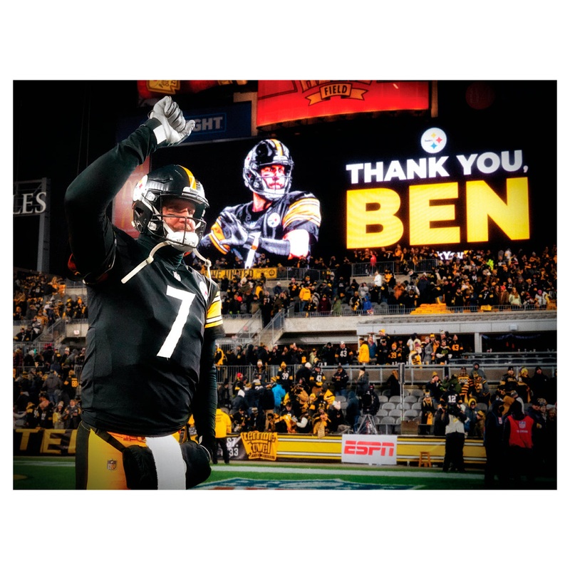 Ben Roethlisberger – Last Home Game – Peel & Stick Poster – Official NFL – Pittsburgh Steelers – Reusable Vinyl Wall Decal
